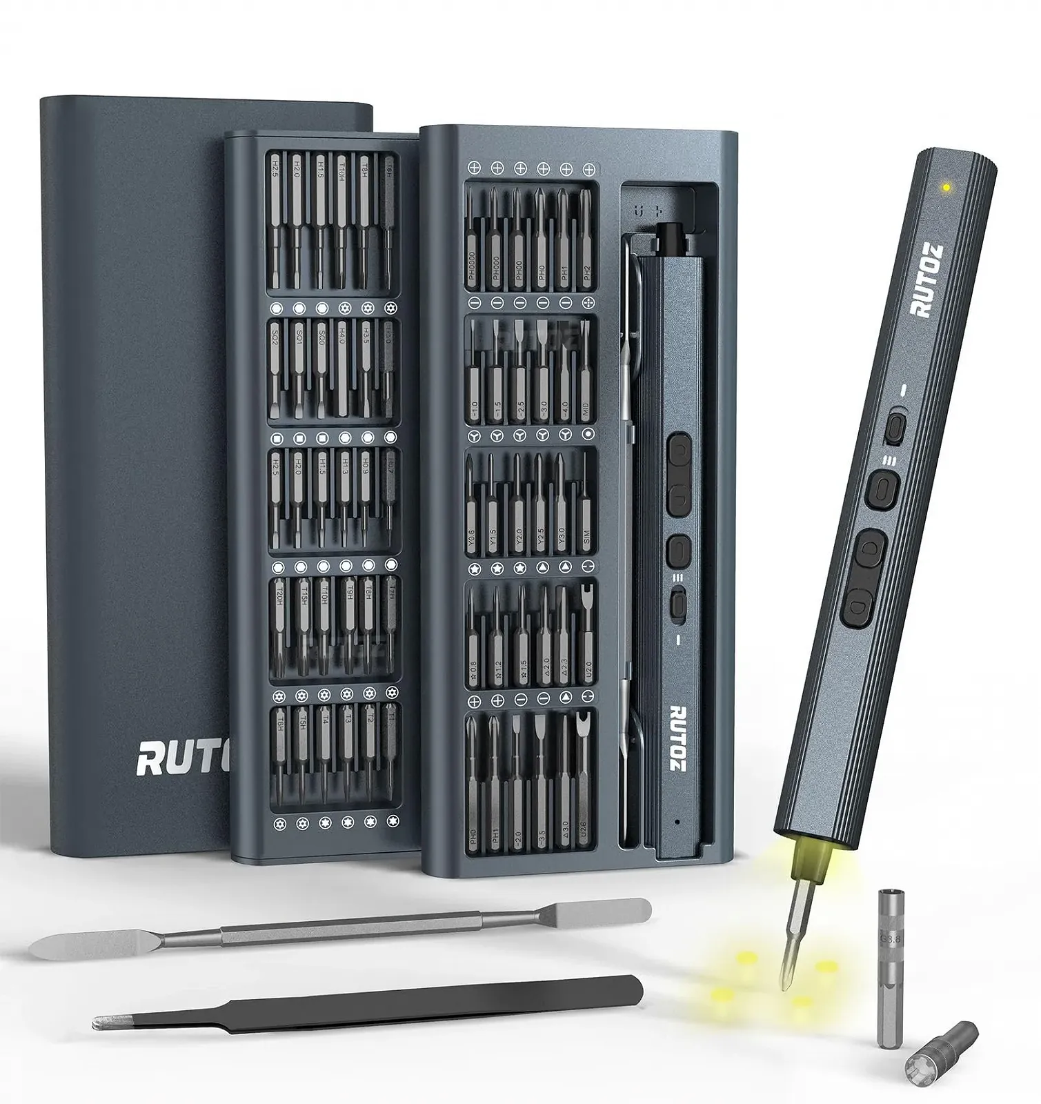 Електрична викрутка RUTOZ Torx T5/T6/T8/T9/T10 Triwing Y00/Y000 Pentalobe P2/P5 для iPhone/MacBook, фото №1