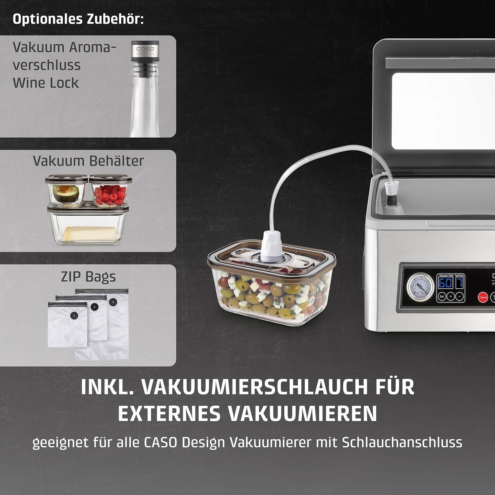 Вакуумний пакувальник CASO VacuChef 50, 70 л/хв, Об'єм камери 4 л, фото №7