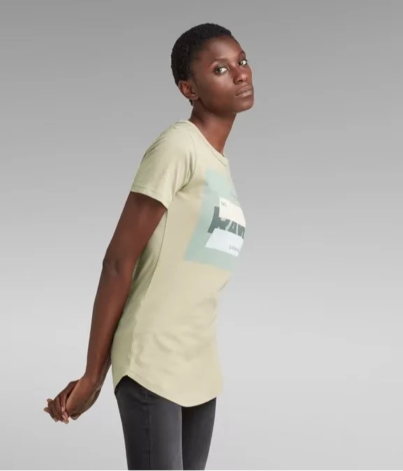 Женская футболка G-Star RAW. Covered Long Slim T-Shirt - S, фото №2