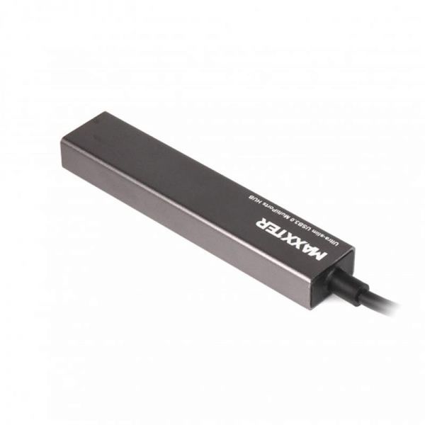 Концентратор Maxxter 4 х Usb 3.0 Dark grey HU3A-4P-02 HU3A-4P-02, фото №2