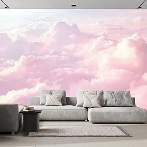 Фотошпалери Рожеві хмари 3D 300 x 210 см - Фото 1