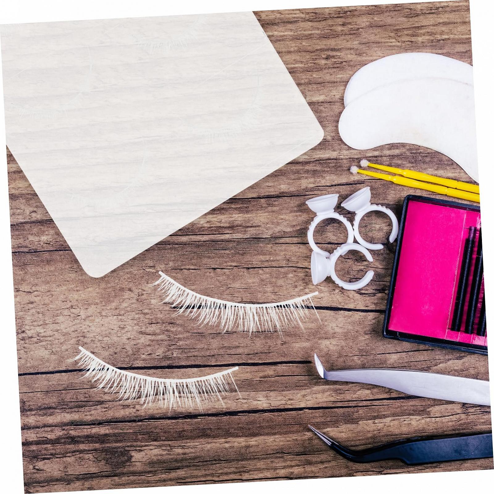 Накладные ресницы VINTORKY, 3 пары, цветные, искусственное волокно, белые, фото №3