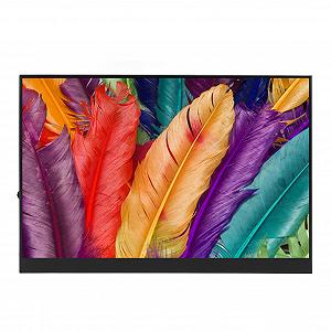 Монитор Goshyda Portable Display FHD 1200P 16 дюймов USB C HDMI HDR IPS с двумя динамиками - Фото 1