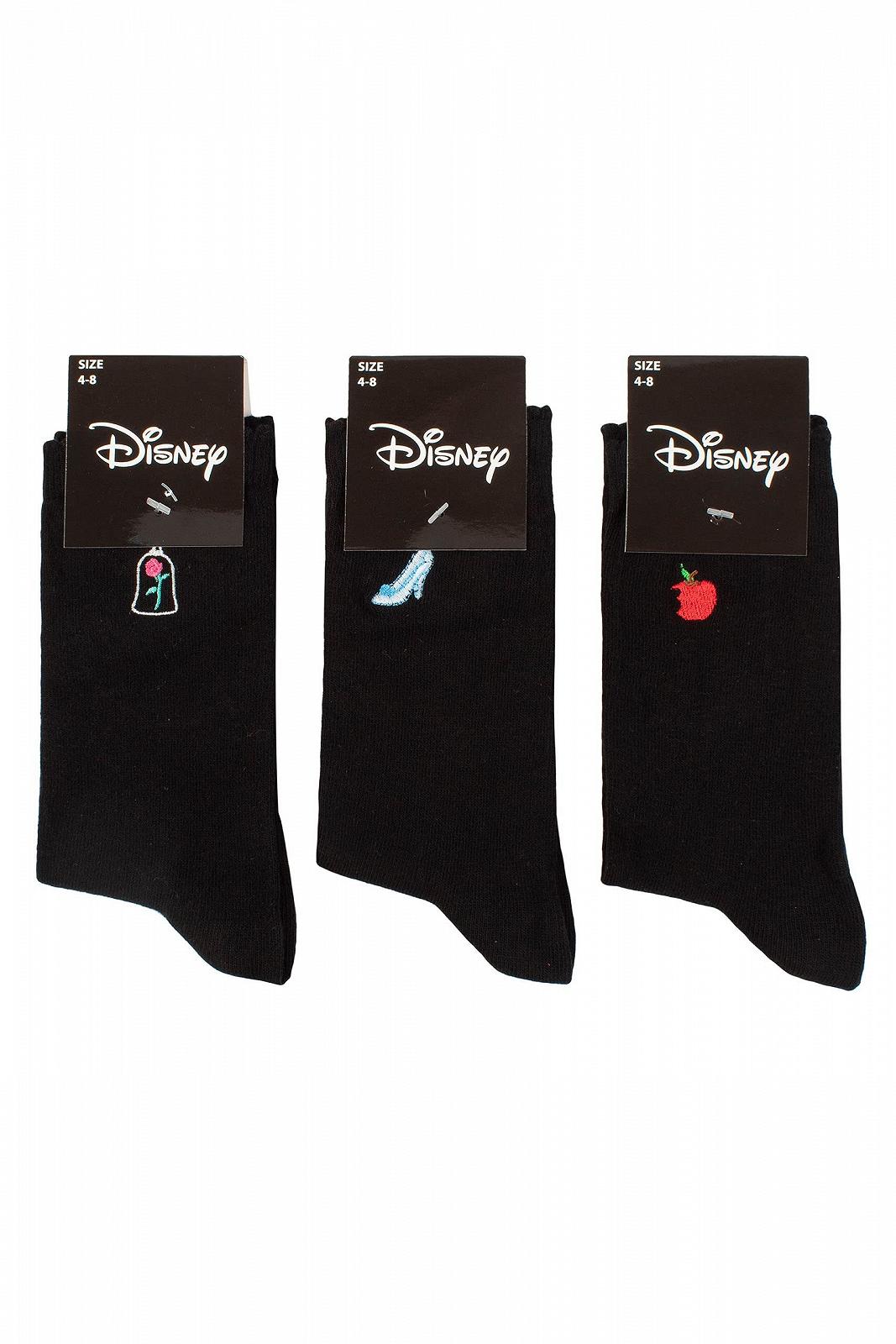 Жіночі шкарпетки SockShop 3 пари Princess з вишивкою, бавовна, фото №7