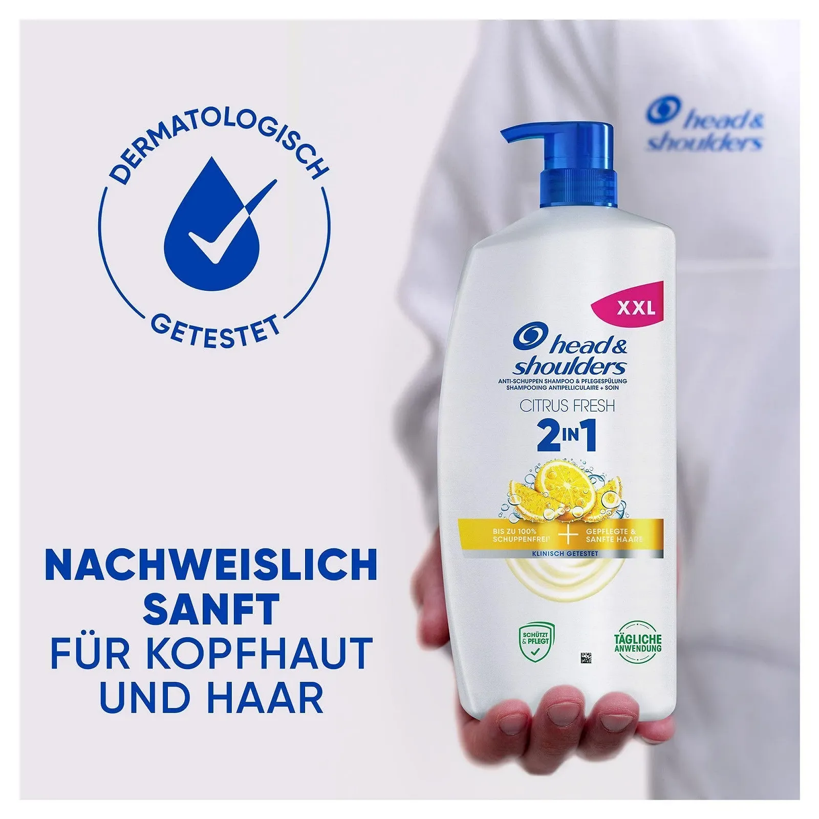 Шампунь против перхоти 2-в-1 Head & Shoulders Citrus Fresh для жирных волос, 800 мл, до 100% защиты от перхоти, свежий цитрусовый аромат, фото №7 Шампунь против перхоти 2-в-1 Head & Shoulders Citrus Fresh для жирных волос, 800 мл, до 100% защиты от перхоти, свежий цитрусовый аромат, фото №7