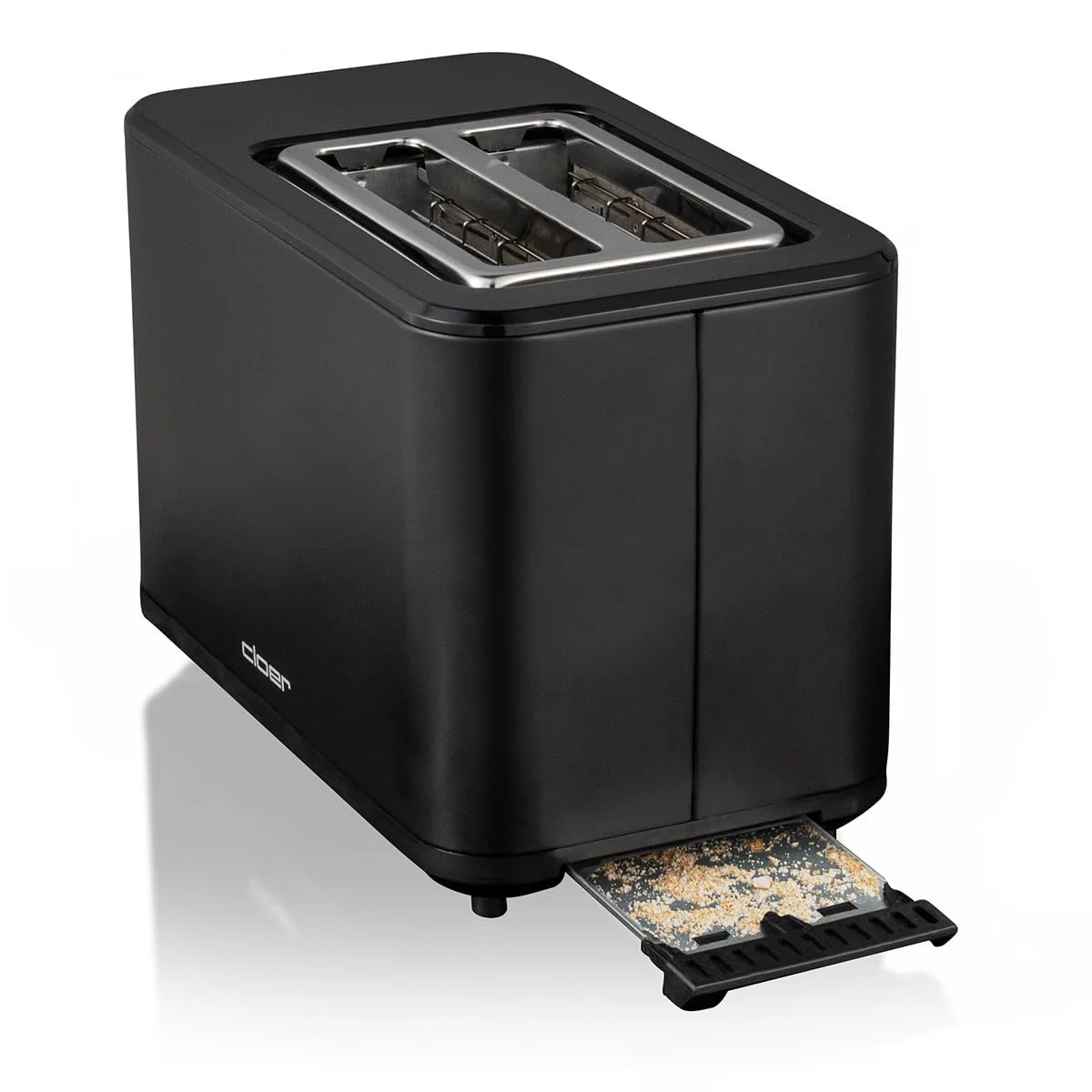 Тостер цифровий Cloer на 2 скибки 3930, сенсорна функція, 750-900 Вт, індикація залишкового часу, функція розморожування, функція підігріву, насадка для булочок, 7 рівнів підсмажування, висувний піддон для крихт, чорний, фото №7