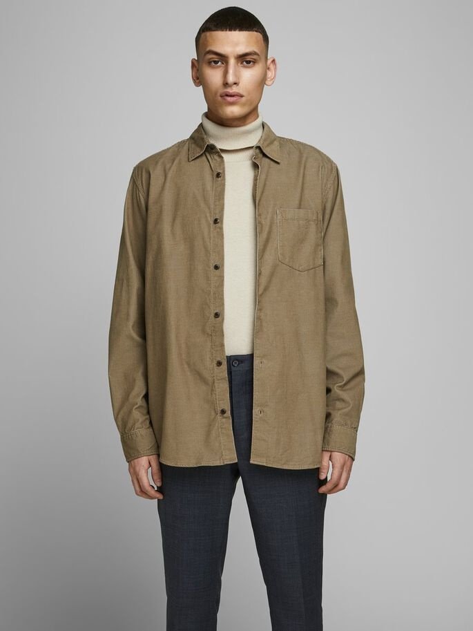 Рубашка Jack&Jones JJKENDRICK LS 12174067 Светло-коричневый S, фото №2