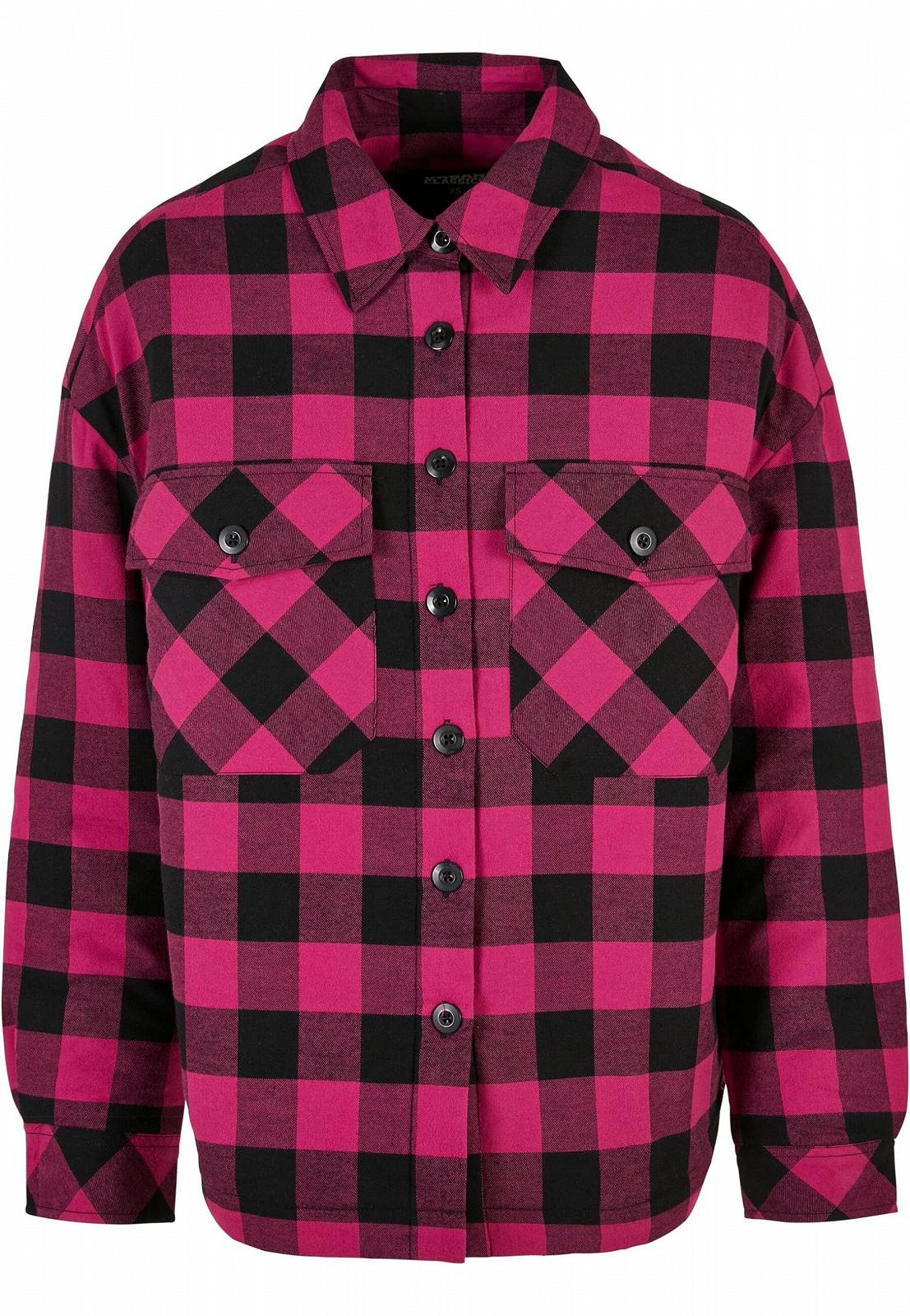 Куртка-рубашка Urban Classics Женская Ladies Flannel Padded Overshirt в клетку, разные цвета, размеры XS - 5XL, фото №2