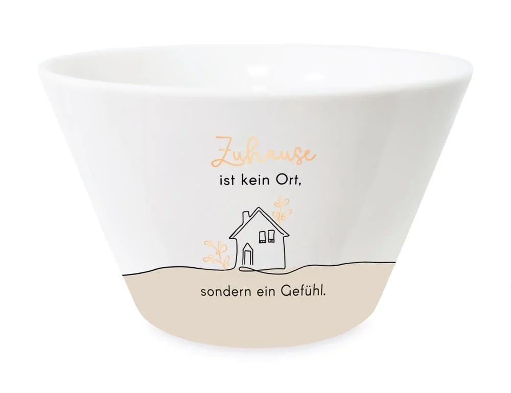 Миска Grafik-Werkstatt Workshop Золотая, Фарфоровая, для завтрака, 14 см, 9 см, фото №1