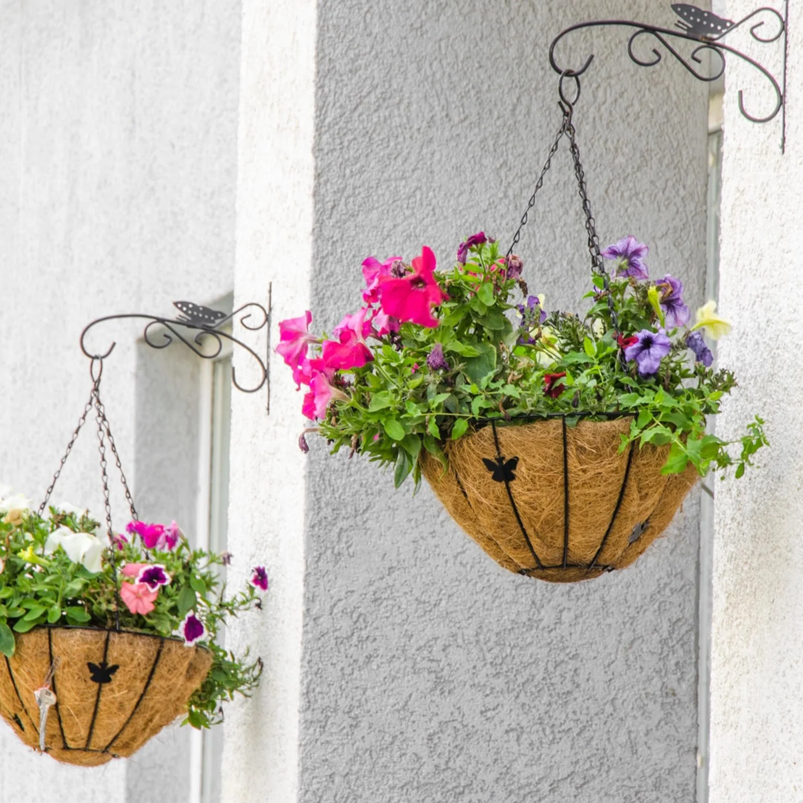 Набір ланцюгів для підвісних кошиків 4 шт. 40 см металеві з S-подібними гачками Чорний, фото №5 Набір ланцюгів для підвісних кошиків 4 шт. 40 см металеві з S-подібними гачками Чорний, фото №5