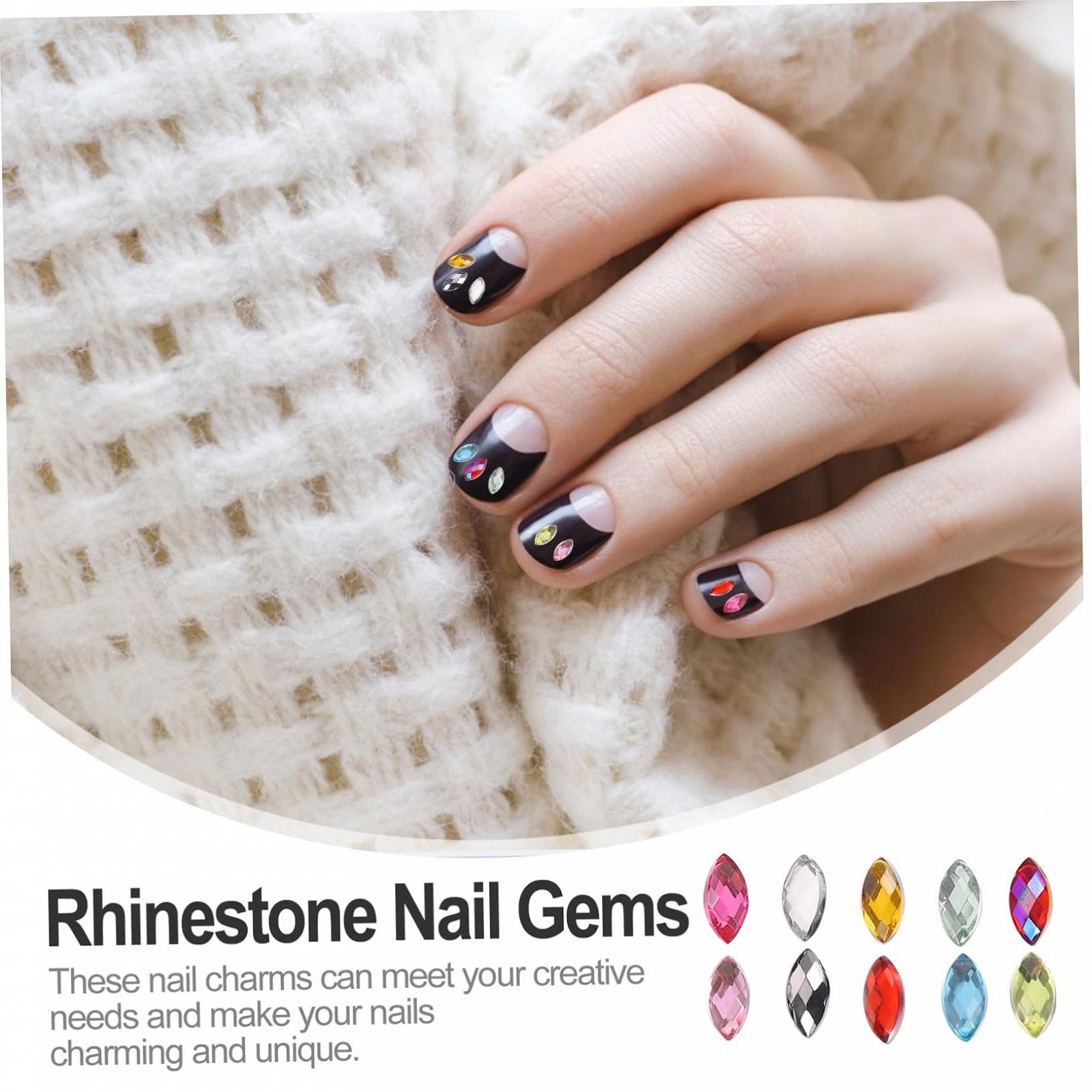 Стразы для ногтей 3600 шт. Различные украшения для ногтей, кристаллы, наклейки для ногтей, рождественский декор, аксессуары для маникюра, акрил, фото №2