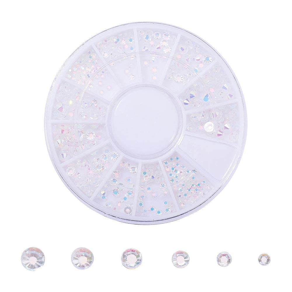 Кристаллы для ногтей, набор бисера и драгоценных камней для дизайна ногтей, 1 коробка (12 ячеек), фото №1