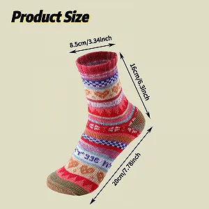 Женские зимние носки Бежевый One Size synthetic.ua - Фото 1