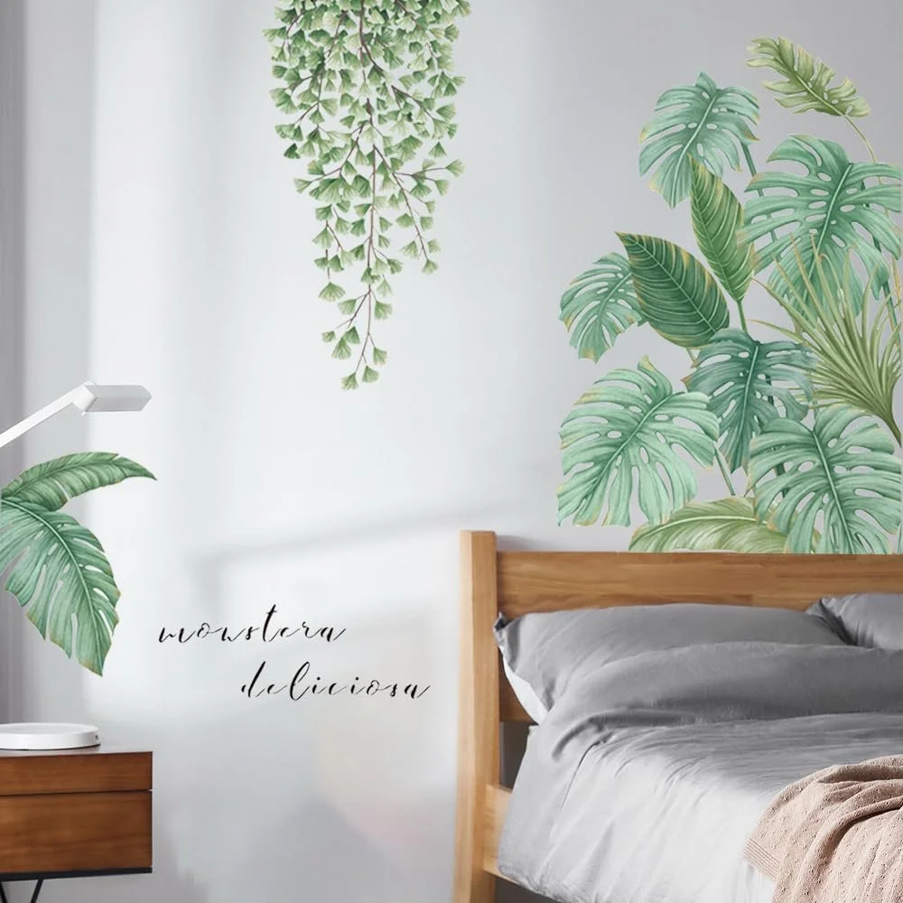 Наклейка на стіну Tropical Leaves Green, фото №4 Наклейка на стіну Tropical Leaves Green, фото №4