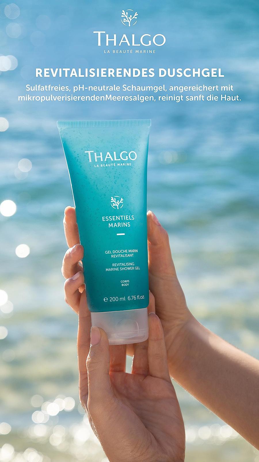 Гель для душу THALGO Marine Essentials Revitalising Shower Gel 200 мл без сульфатів pH Neutral, фото №2