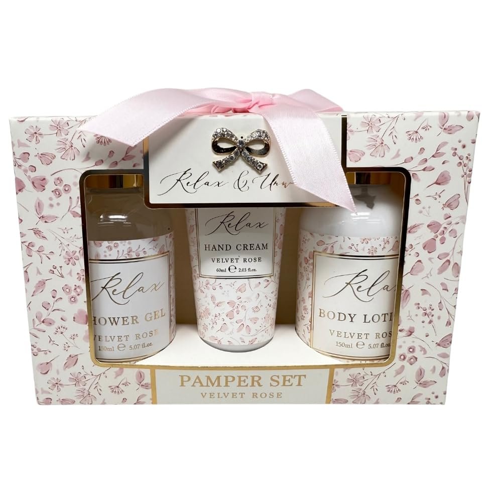 Подарунковий набір для душу та ванни HTUK Relax & Unwind Velvet Rose Pampering Set, фото №1 Подарунковий набір для душу та ванни HTUK Relax & Unwind Velvet Rose Pampering Set, фото №1
