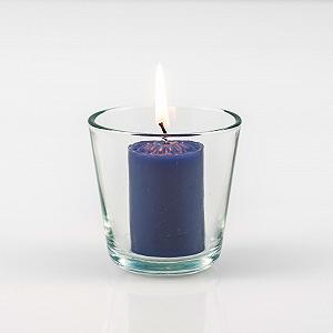 Набір з 12 свічників Тричкова форма 7,5 x 5,5 x 7,5 см прозорий synthetic.ua - Фото 1