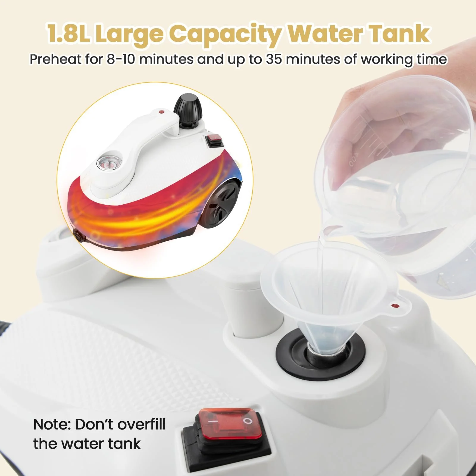 Пароочисник FANTASK 2000 Вт 5 бар 1.8 л, фото №5