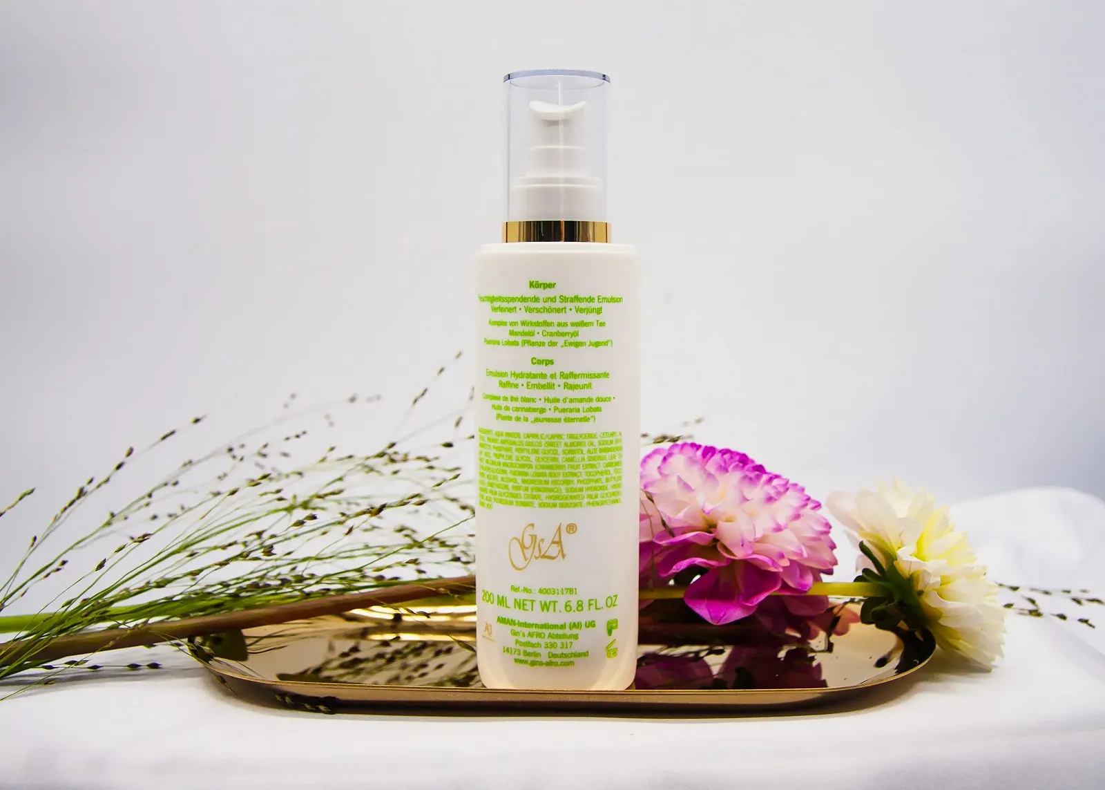 Емульсія для тіла Gin's AFRO Revolution White Tea Complex Vegan, фото №2