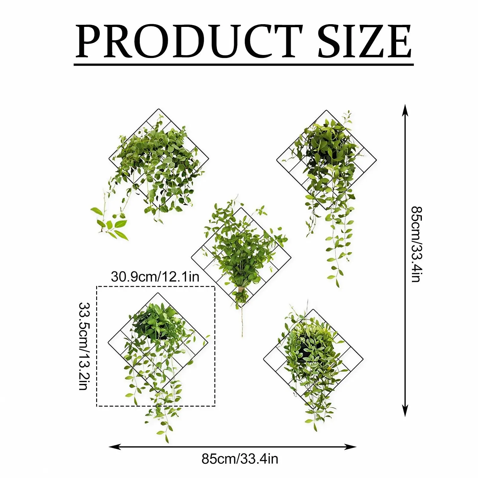 Наклейки на стену 3D Зеленые растения Тропические листья Плющ, фото №9