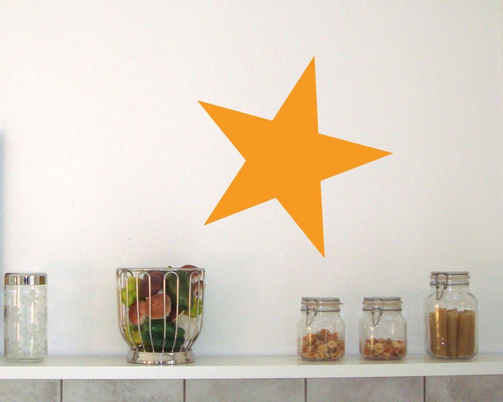 Наклейка на стіну Samunshi Star Filled 30 x 30 см Чорна, фото №5