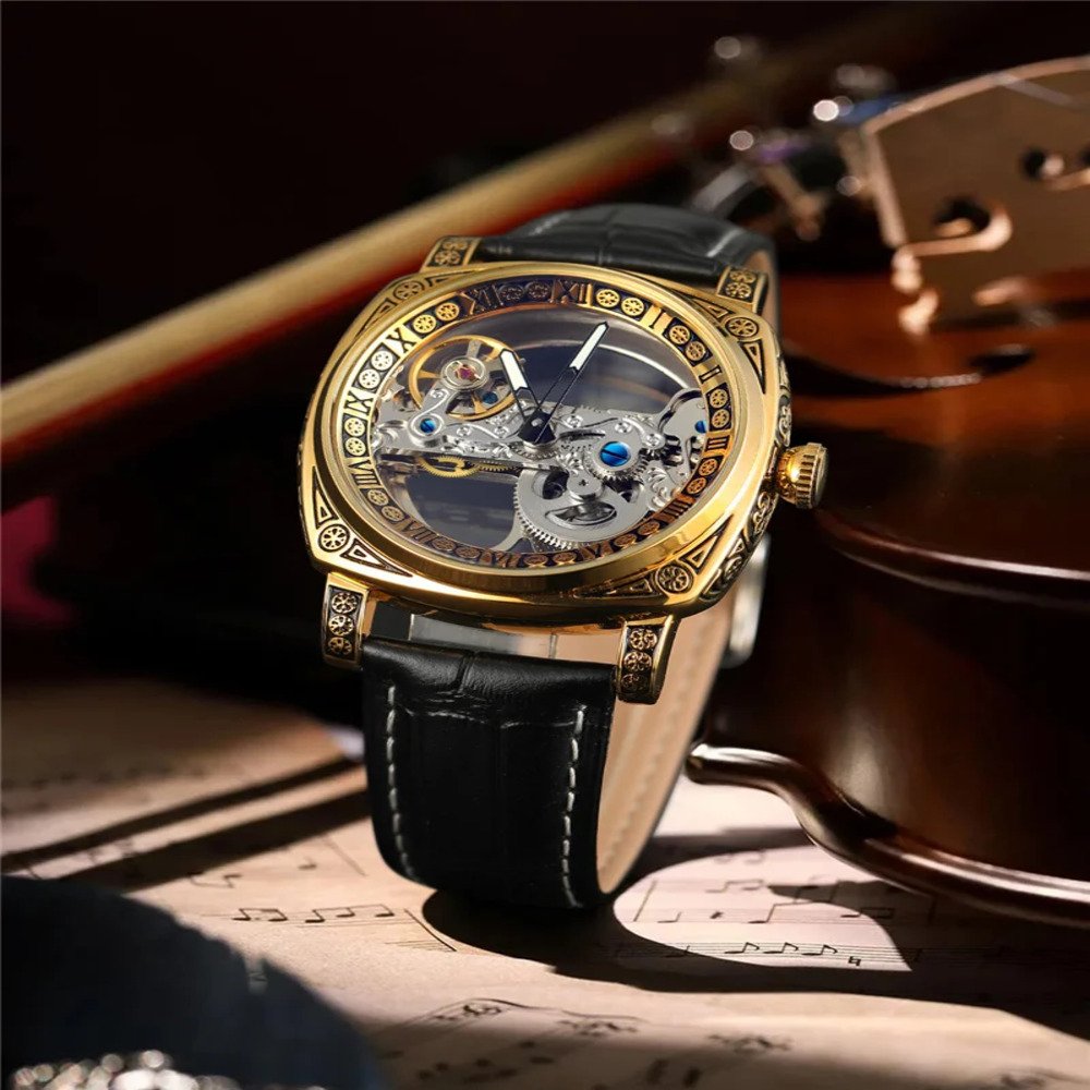 Годинник Forsining 8263 Gold, фото №4