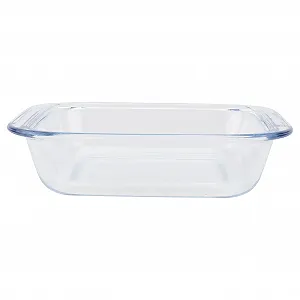 Стеклянная форма для запекания TOYANDONA термостойкая белая для микроволновой печи и духовки - Фото 1