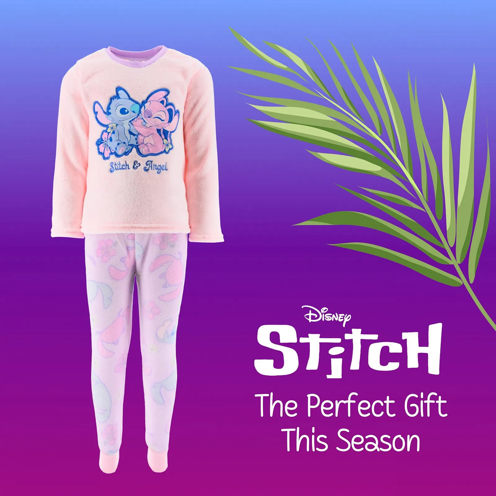 Піжама Disney Lilo and Stitch для дівчат, футболка та довгі велюрові штани, фото №8 Піжама Disney Lilo and Stitch для дівчат, футболка та довгі велюрові штани, фото №8