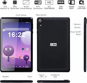 Планшет 8" Cidea CM826 2+2/32Gb Android 13 5000 mAh  Black synthetic.ua - Фото 1