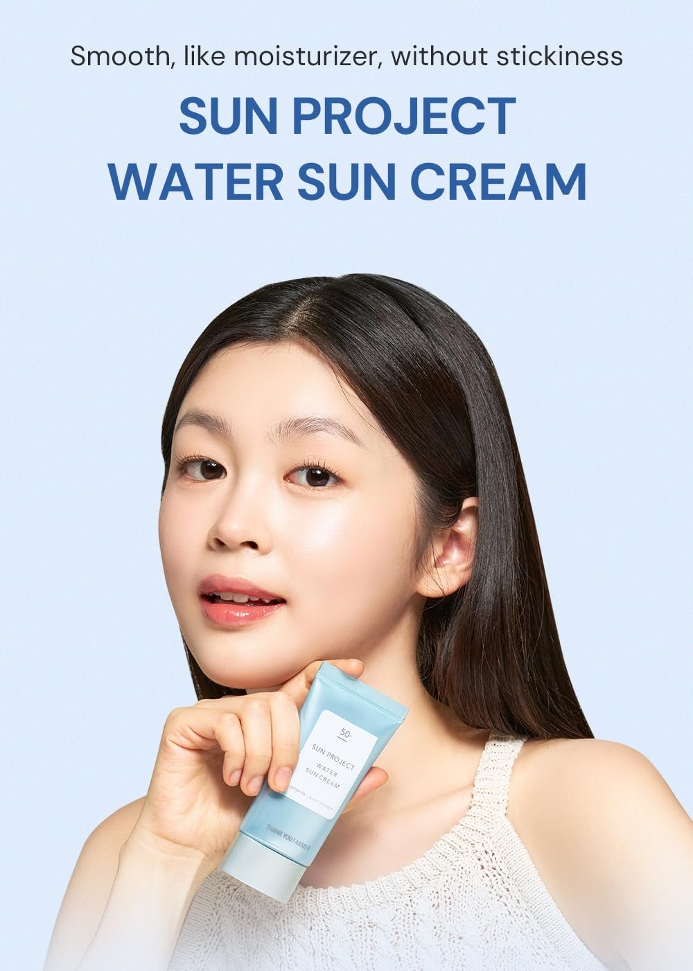 Солнцезащитный крем THANKYOU FARMER Sun Project Water, 50 мл (Travel Size), фото №5