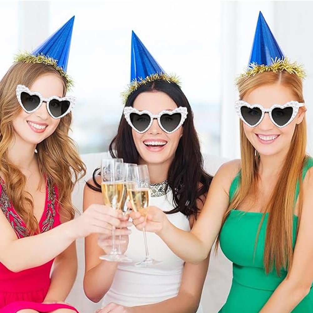 Солнцезащитные Очки Сердечки SUNSK Женские Сердечки Жемчуг, фото №4