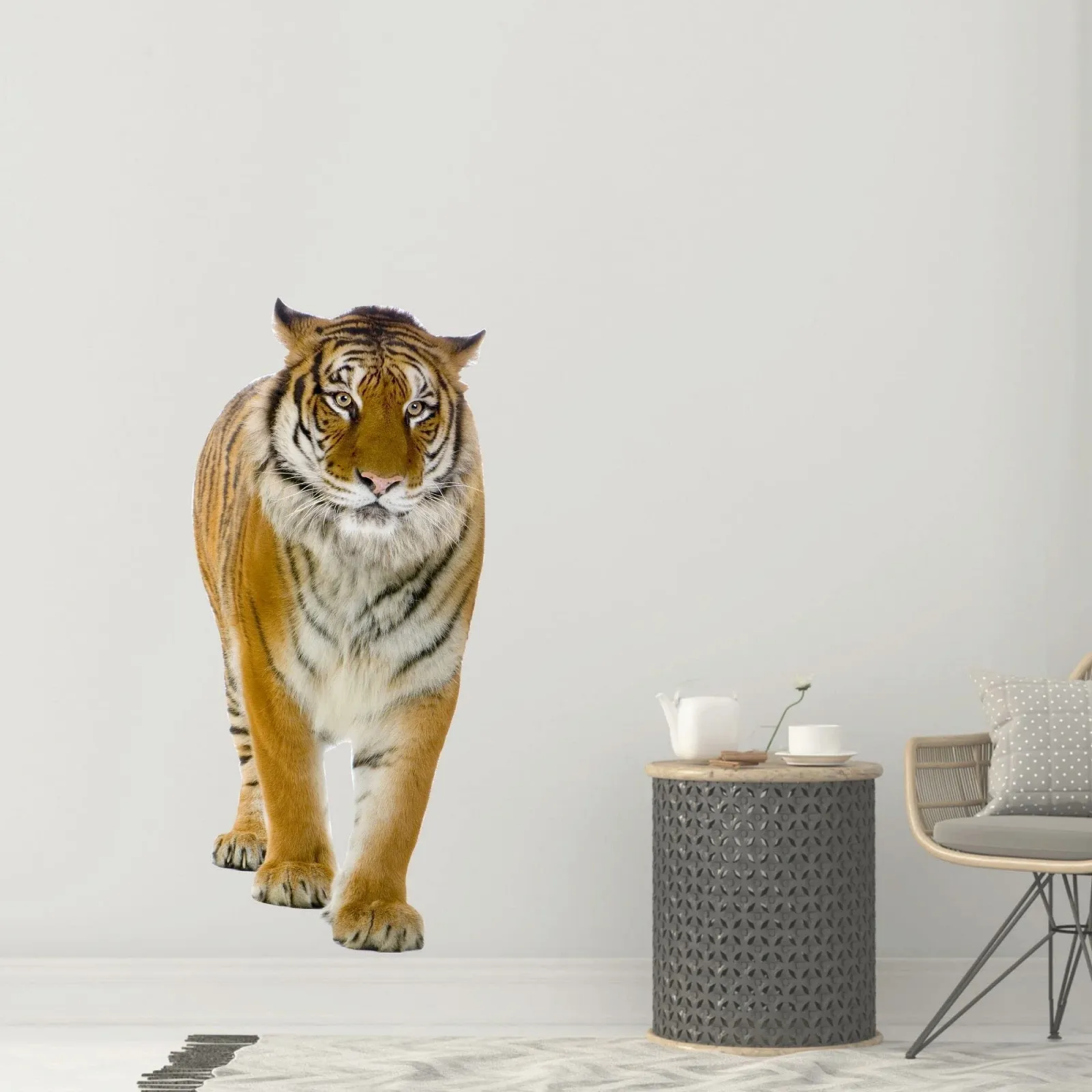 Наклейка на стену GRAZDesign Tiger Running 3D 89 x 40 см, фото №4