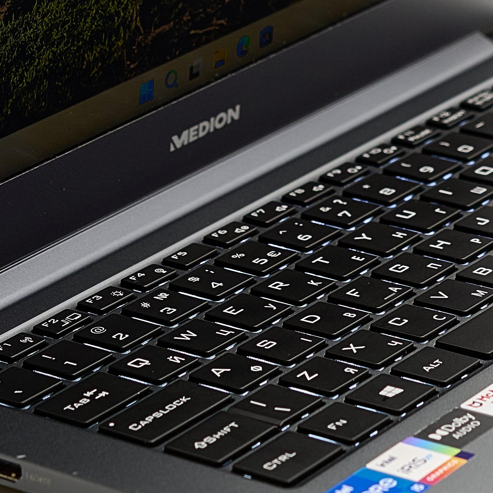 Ноутбук 14" Medion (Lenovo Group) X1T Core i5-1135G7 RAM 16 ГБ SSD 512 ГБ Iris Xe Graphics Метал Підсвітка Win, фото №2