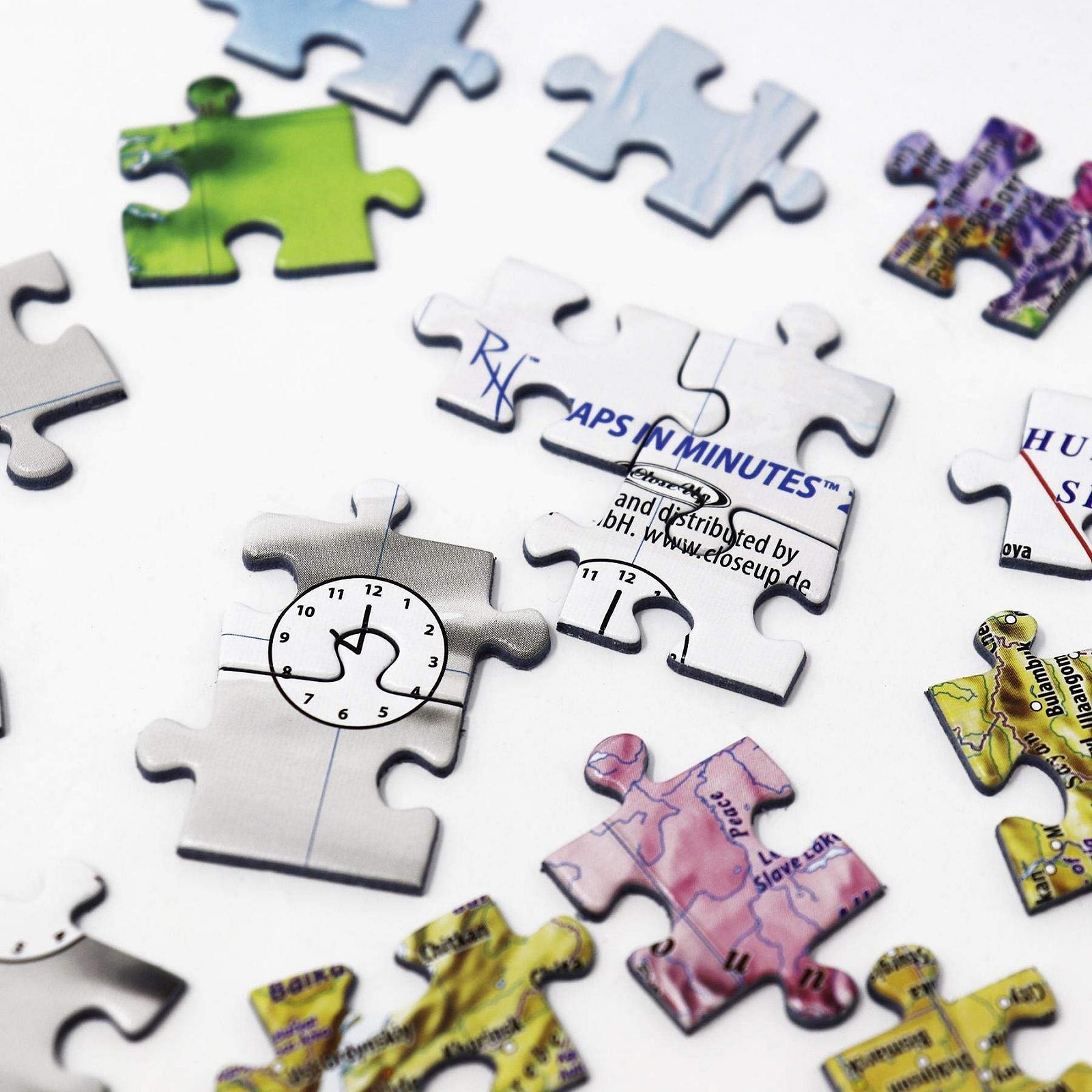 Пазл XXL Close Up Maps in Minutes World Map 1000 элементов 68 x 48 см, фото №8