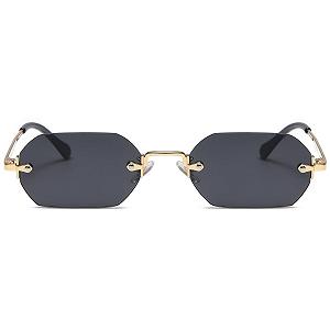 Сонцезахисні окуляри Прямокутні Без оправи RUNHUIS Ретро для Жінок synthetic.ua - Фото 1