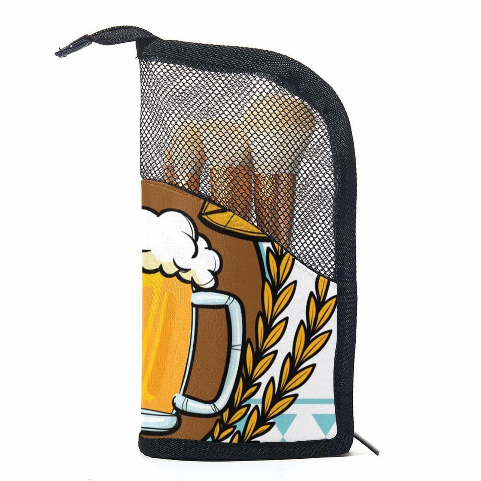Набір кистей для макіяжу з органайзером, Bier und Weizen, 12 шт., фото №1