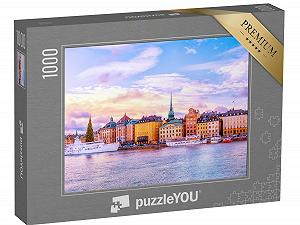 Пазл панорамный puzzleYOU Stockholm Puzzle Collection 1000 элементов Гамла Стан, Старый город Стокгольма, Швеция - Фото 1