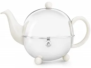 Чайник-заварник Bredemeijer Ceramics/Stainless Steel 1.3 л White - Фото 1