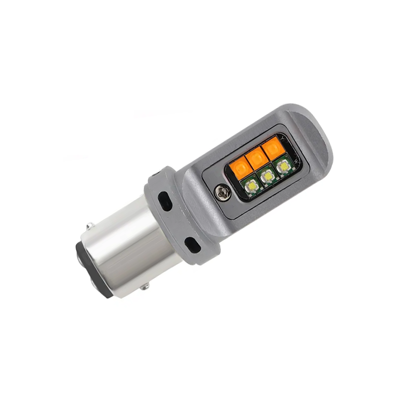 Автолампа светодиодная P21/5W, 1157 цоколь BA15d 3535 x 12 smd бело желтая 24 В, фото №1 Автолампа светодиодная P21/5W, 1157 цоколь BA15d 3535 x 12 smd бело желтая 24 В, фото №1