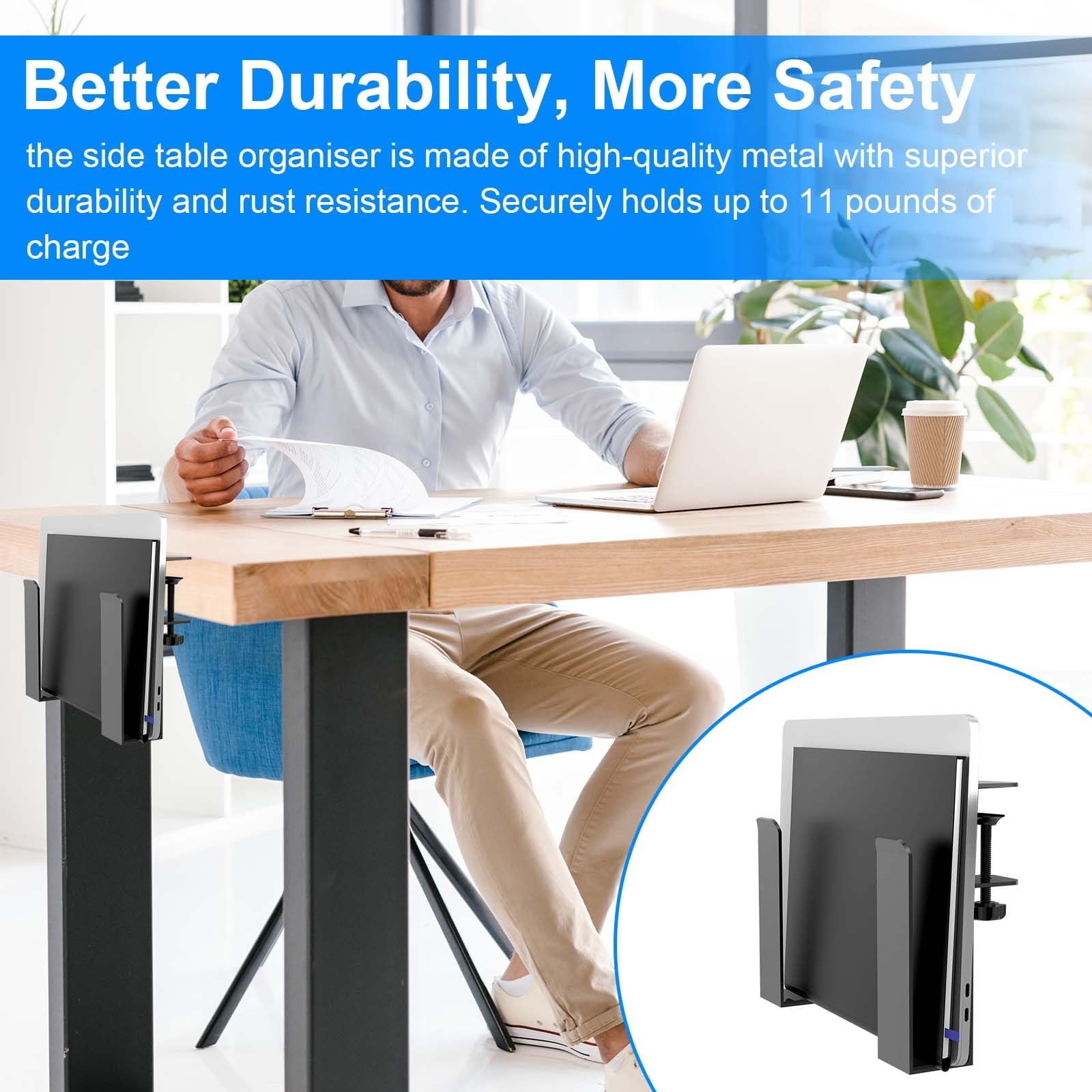 Держатель для ноутбука подвесной (2 шт.) Регулируемый для стола для офиса и дома, фото №7 Держатель для ноутбука подвесной (2 шт.) Регулируемый для стола для офиса и дома, фото №7