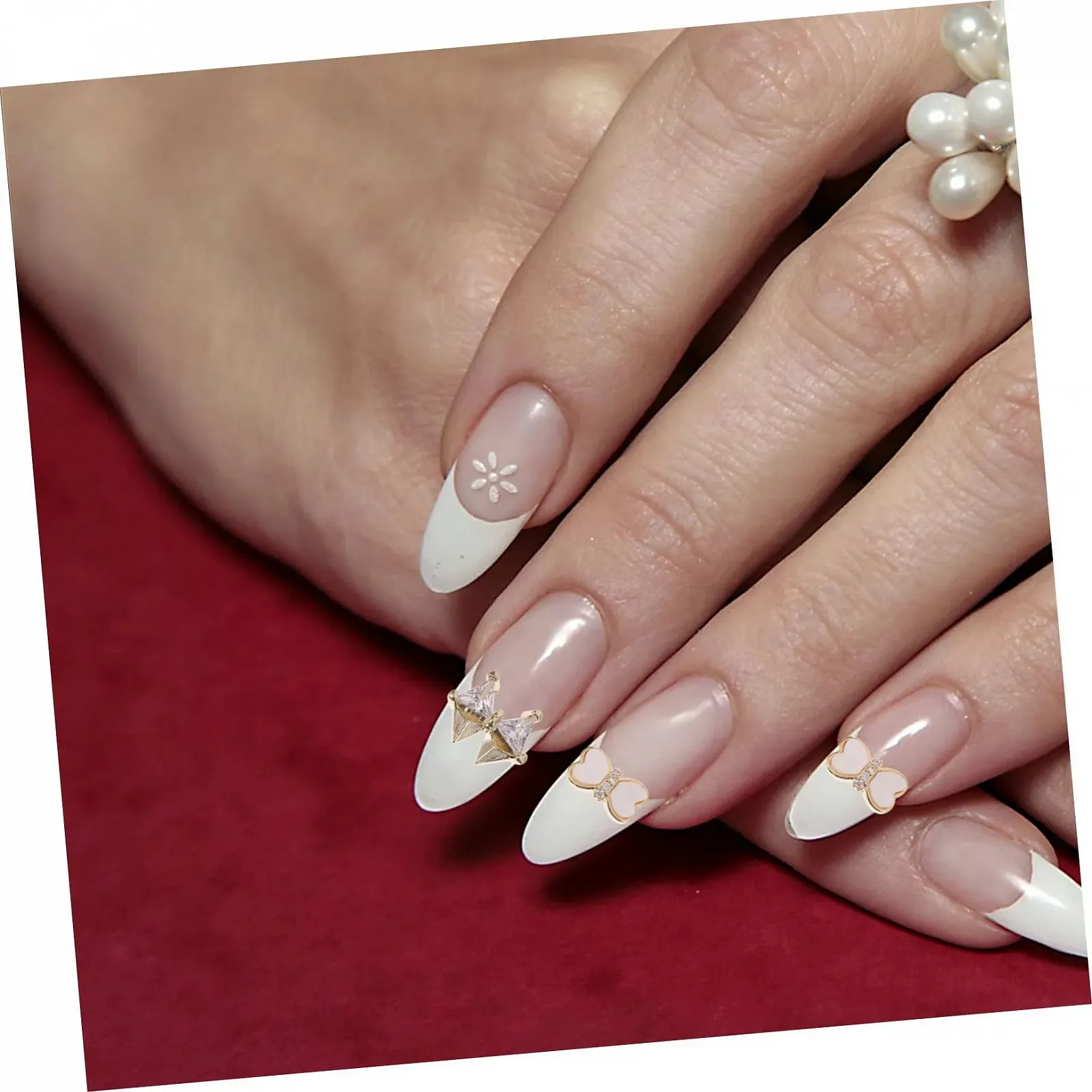 Украшения для маникюра Сердце FRCOLOR, 10 шт, фото №5