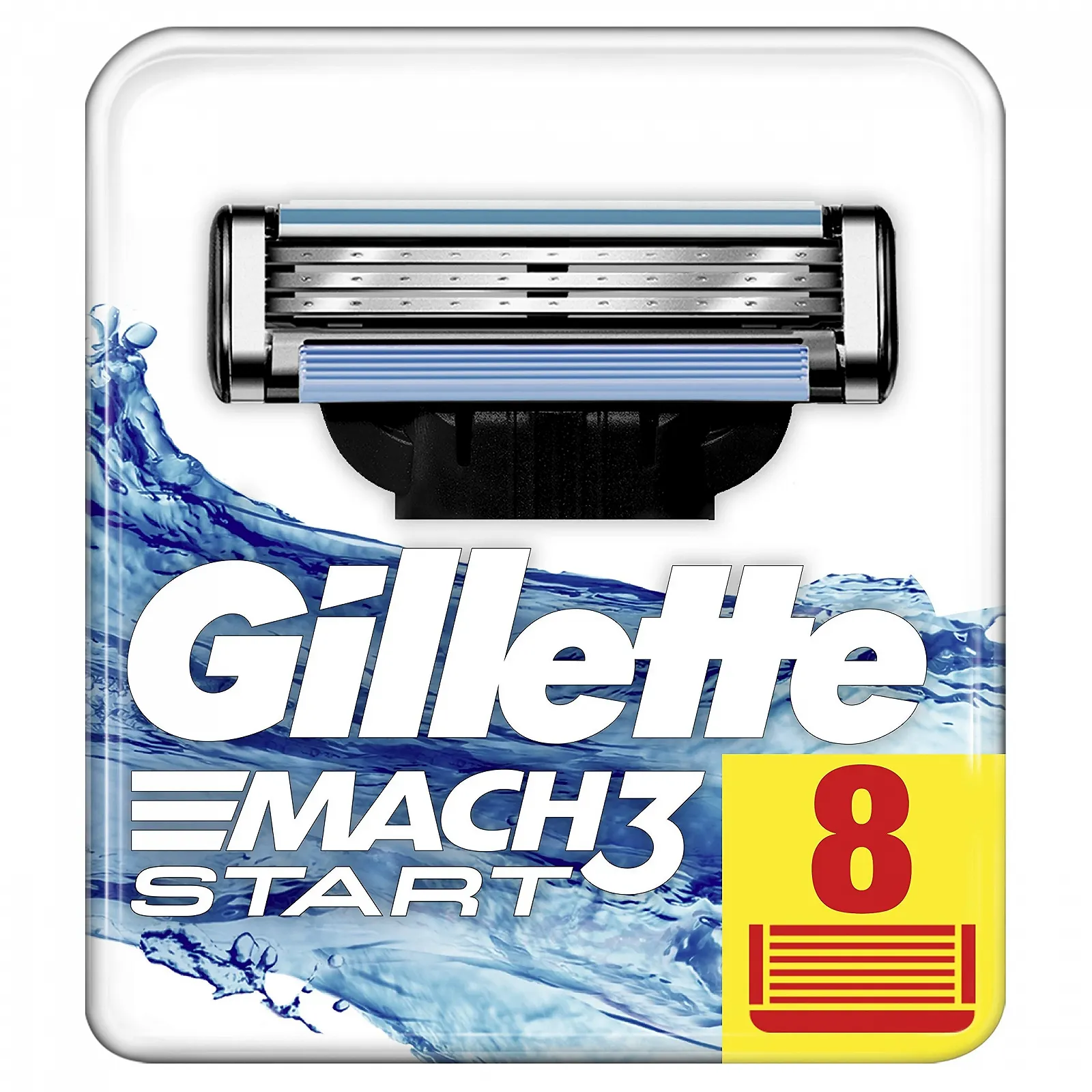 Сменные кассеты для бритья Gillette Mach3 8 шт., фото №1 Сменные кассеты для бритья Gillette Mach3 8 шт., фото №1