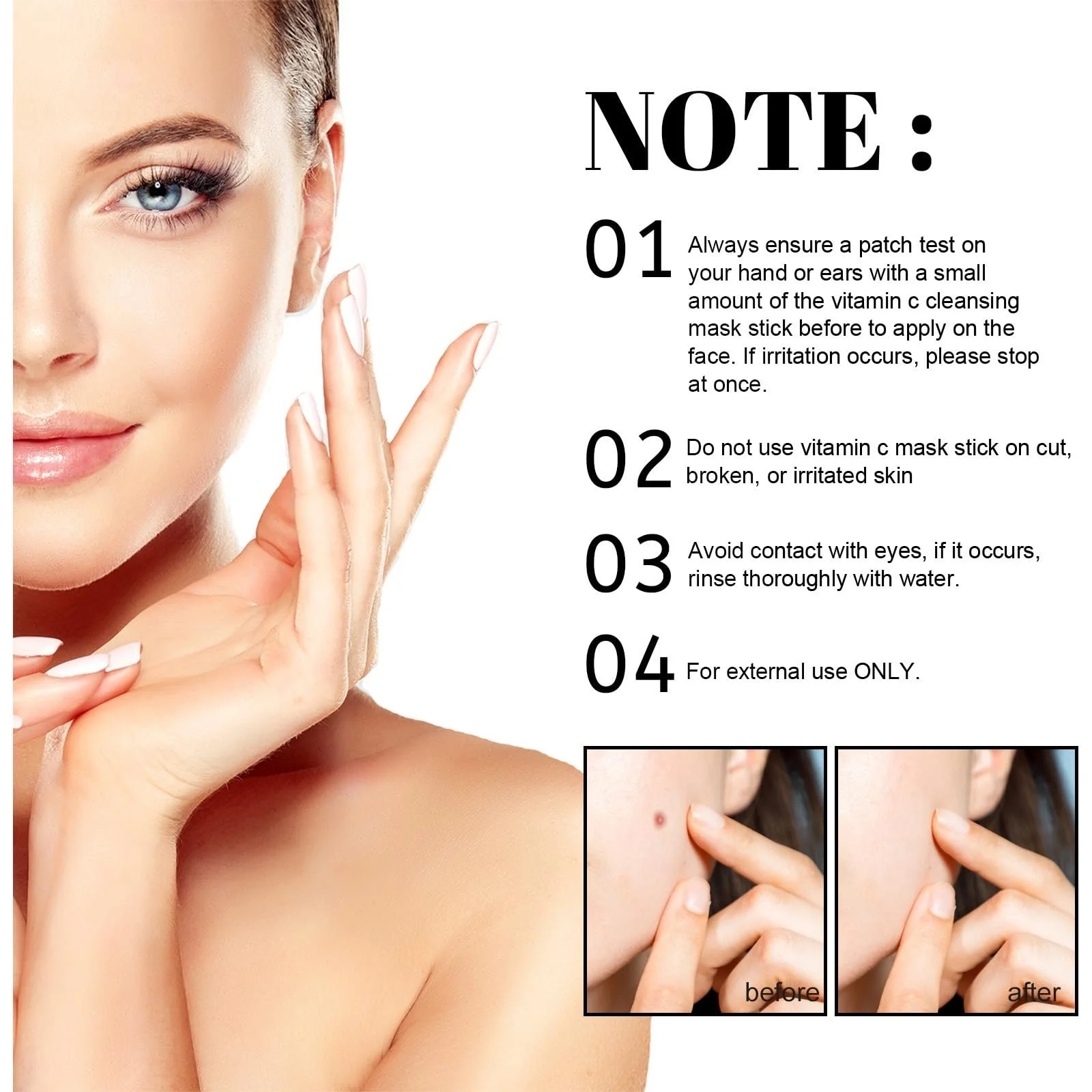 Маска для обличчя для освітлення та видалення плям, фото №6