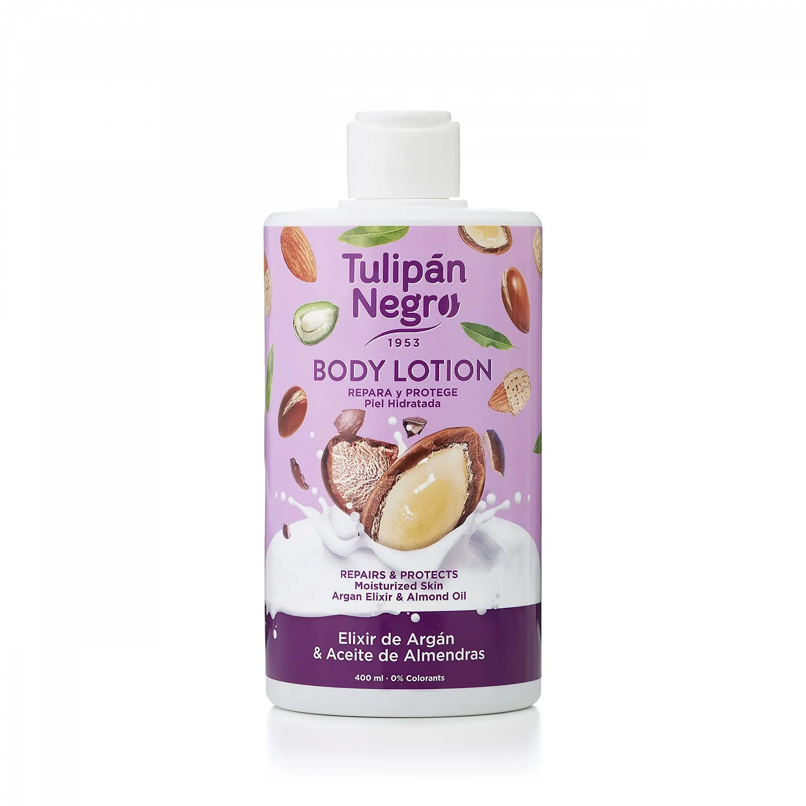 Лосьйон для тіла Tulipan Argan Elixir & Мигдальна олія 400 мл, фото №2