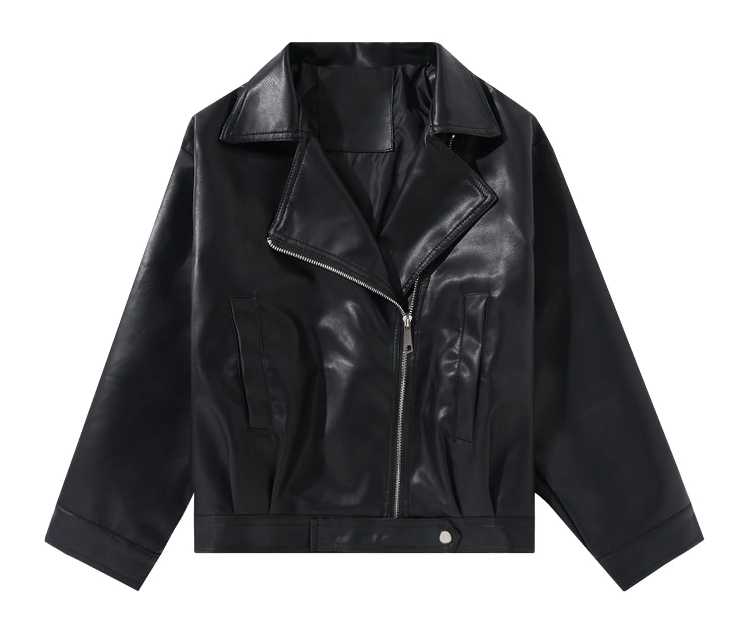 Шкіряна куртка NEAWEALY для дівчаток, дитяча куртка зі штучної шкіри, фото №1