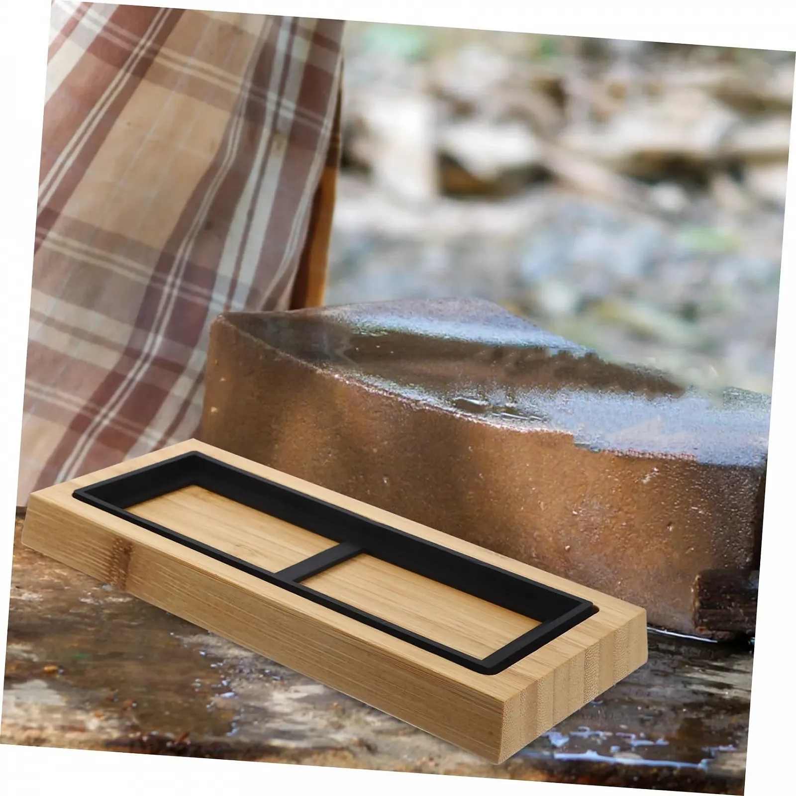 Тримач для точильного каменю Operitacx Набір з нековзною силіконовою основою, фото №6