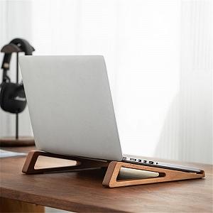Подставка для ноутбука Универсальная деревянная портативная охлаждающая подставка для ноутбуков, ноутбуков и планшетов 10-17 дюймов, 1 пара synthetic.ua - Фото 1