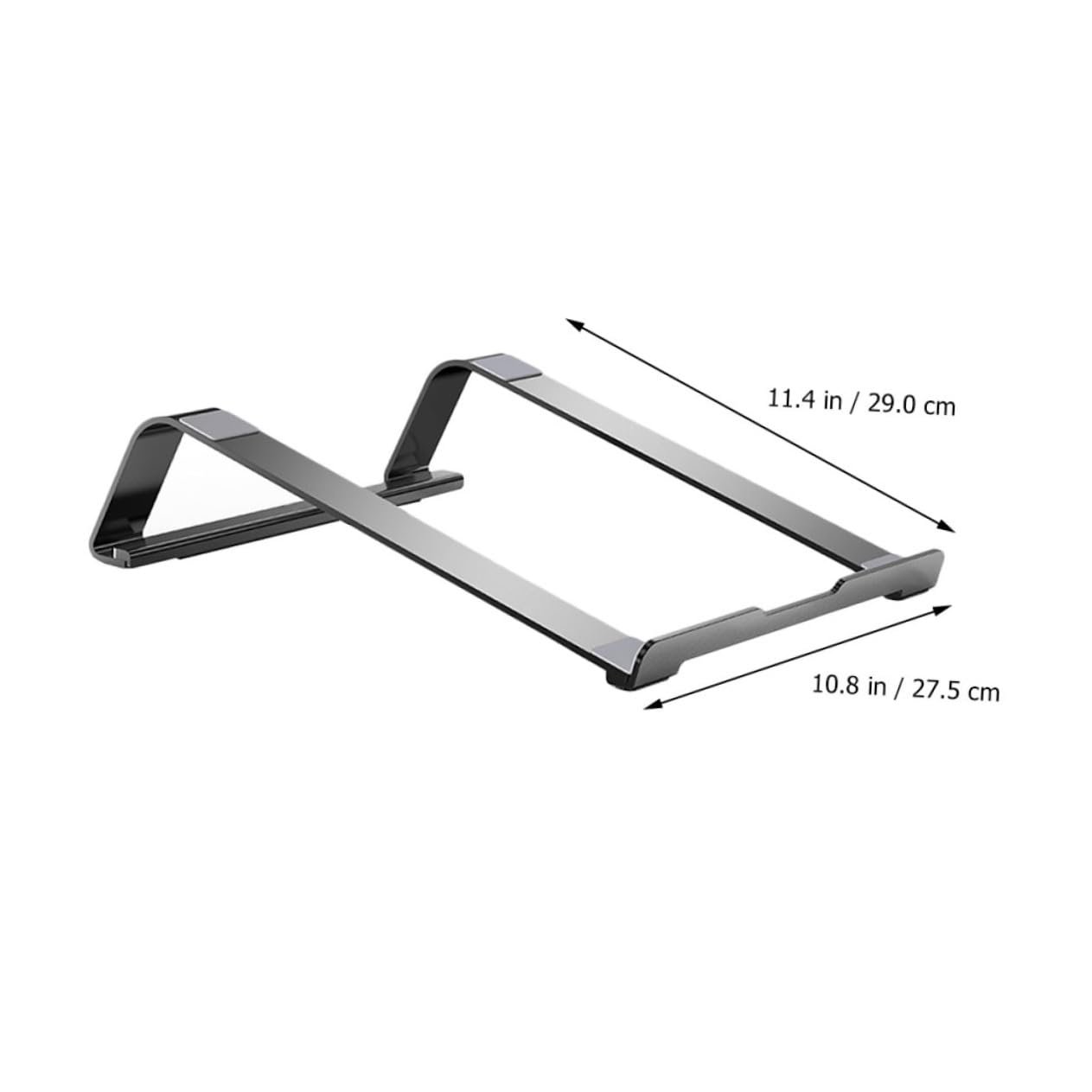 Підставка для ноутбука алюмінієва Легка вентильована з порожнистим дизайном для охолодження Стабільна підтримка, фото №3