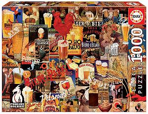 Пазл Educa Borras 17970 Vintage Beer Collage 1000 деталей Разноцветный - Фото 1