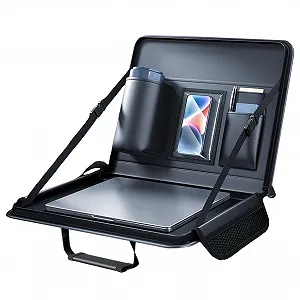 Столик для ноутбука для руля портативный складной с регулируемым углом наклона для планшетов телефонов снеков и хранения - Фото 1